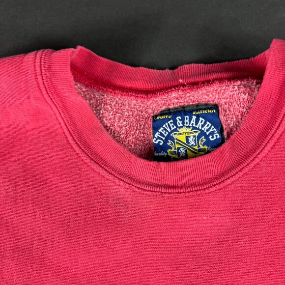 Y2K Steve Barry Indiana Hoosiers Sweatshirt Extra Large Red Distressed Crewneck - Picture 9 of 16